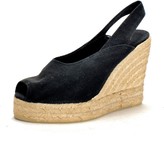 Kate Middleton Black Wedges - Castaner Betty Wedge