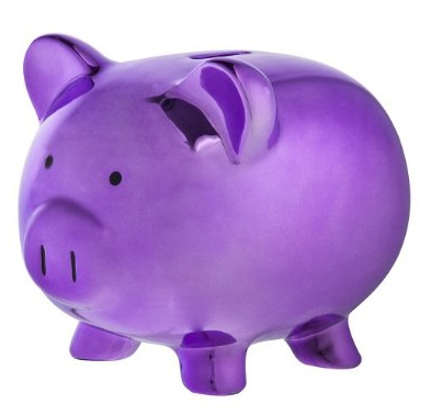 Purple Piggy Bank