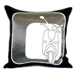 Gray Scooter Pillow