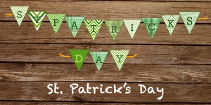 Print At Home St. Patrick's Day Banner