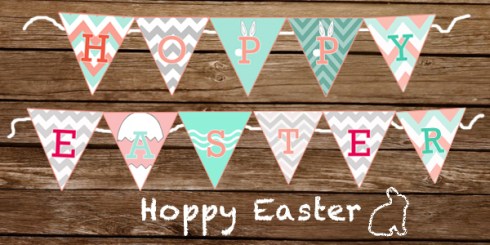 DIY Hoppy Easter Banner