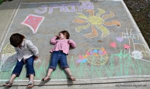 Free Sidewalk Chalk Party