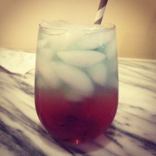Red white and blue layered drink (Poor Girl's Guide Chicago)